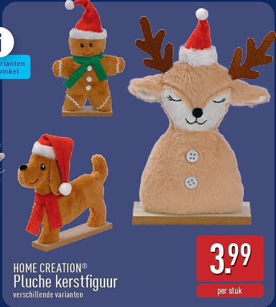 HOME CREATION® Pluche kerstfiguur