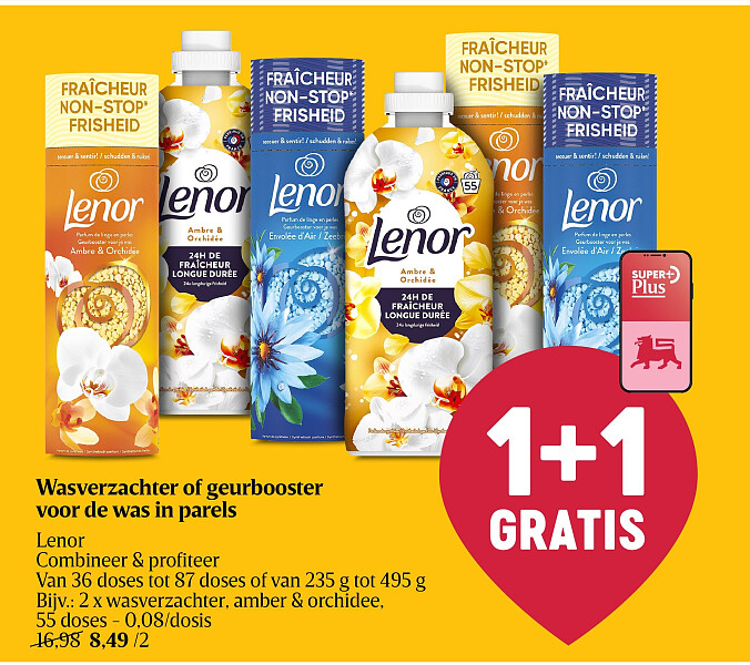 Wasverzachter of geurbooster voor de was in parels