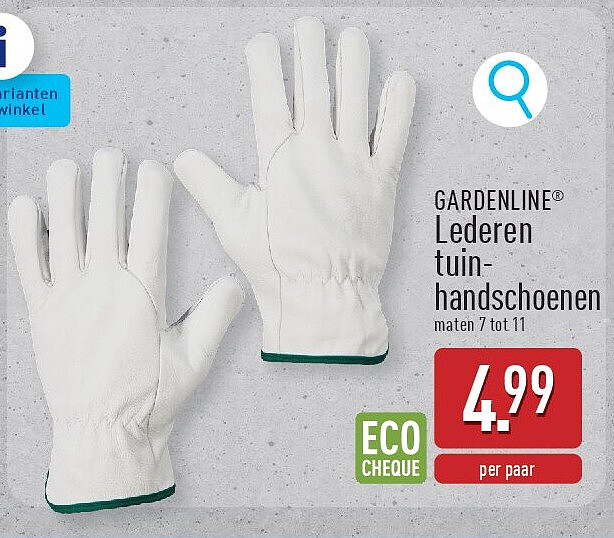 Lederen tuinhandschoenen