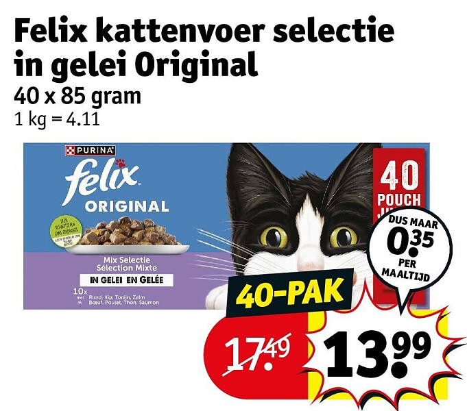 Felix kattenvoer selectie in gelei Original