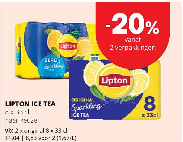 LIPTON ICE TEA original 8 x 33 cl