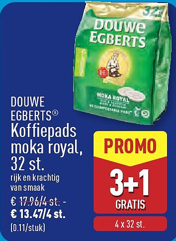 Koffiepads moka royal, 32st.