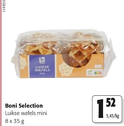 Boni Selection Luikse wafels mini 8 x 35 g