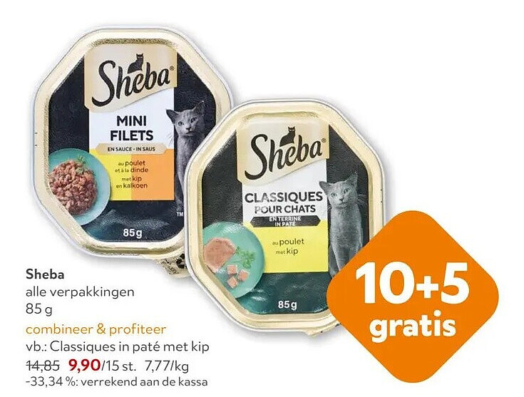 Sheba Classiques in paté met kip