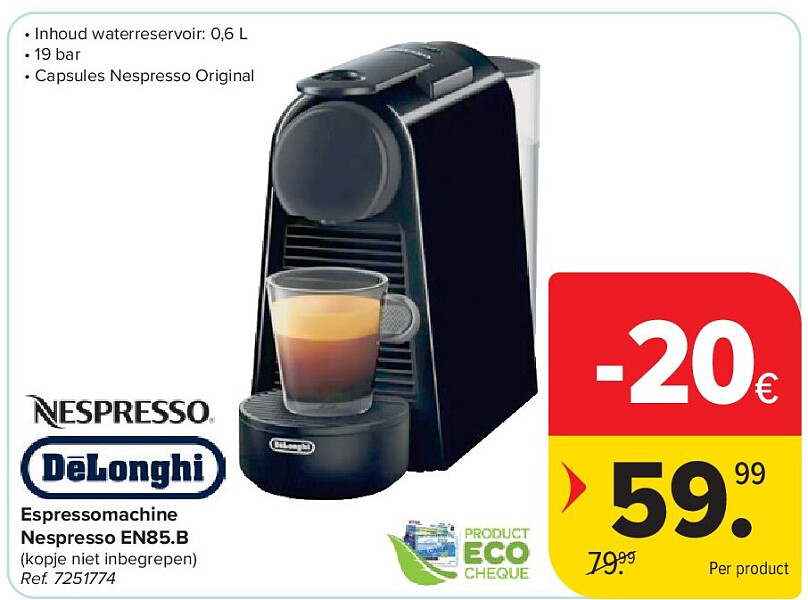 Espressomachine Nespresso EN85.B