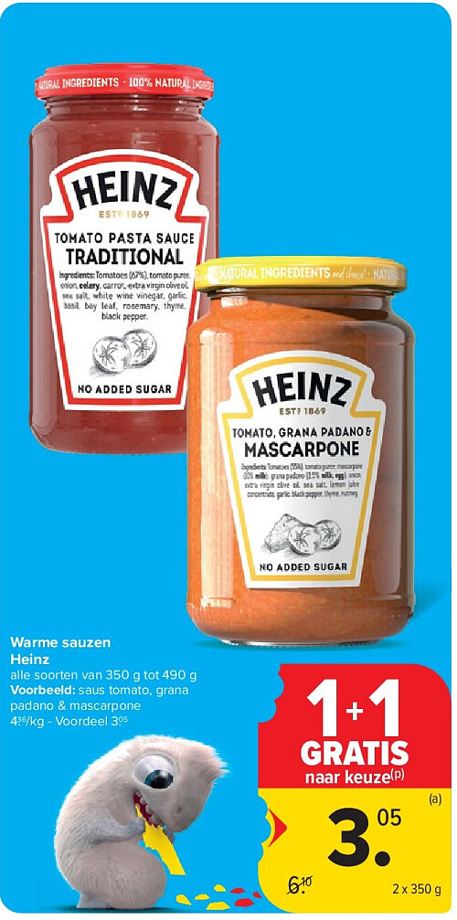 Warme sauzen Heinz