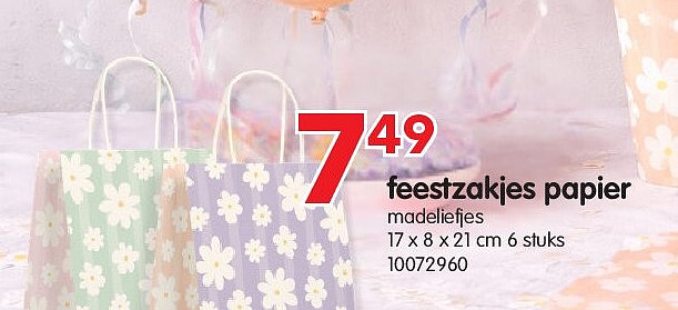 feestzakjes papier