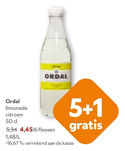Ordal limonade citroen 50 cl