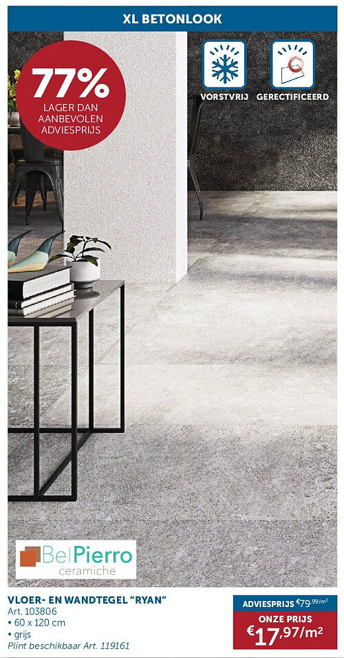 VLOER- EN WANDTEGEL “RYAN”