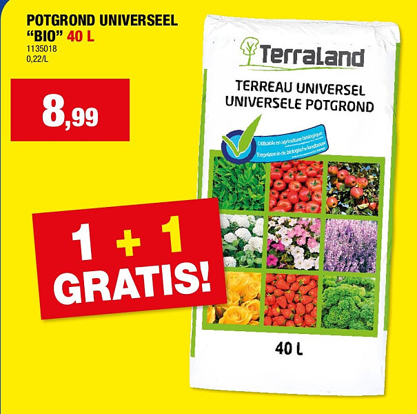 POTGROND UNIVERSEEL “BIO” 40 L