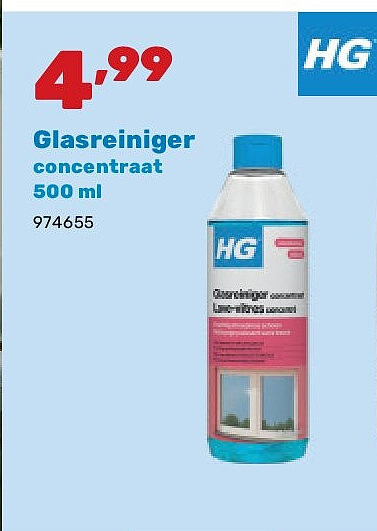 Glasreiniger concentraat 500 ml