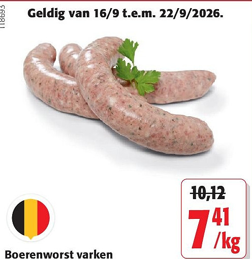 Boerenworst varken