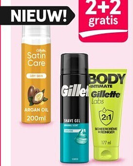 Gillette en Satin Care scheerschuim en -gel