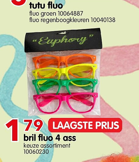 bril fluo 4 ass