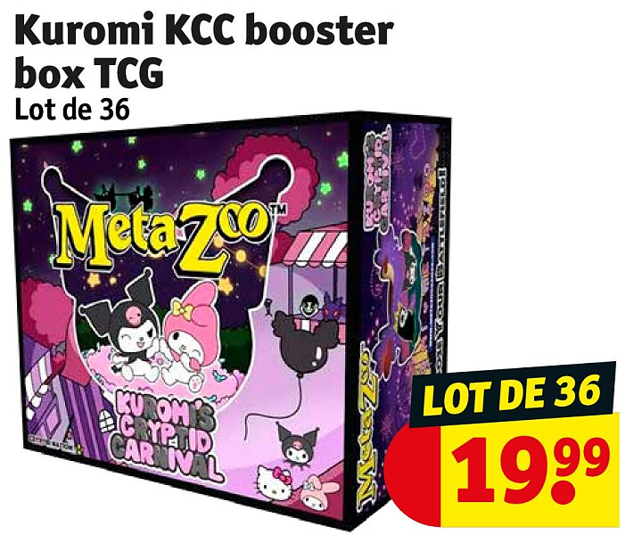 Kuromi KCC booster box TCG Lot de 36