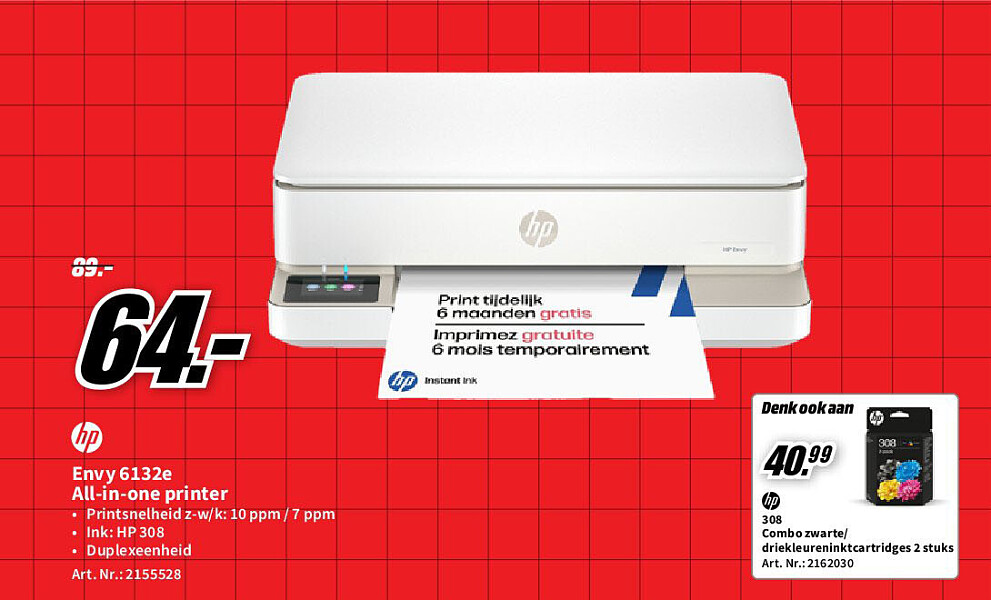 Hp Envy 6132e All-in-one printer