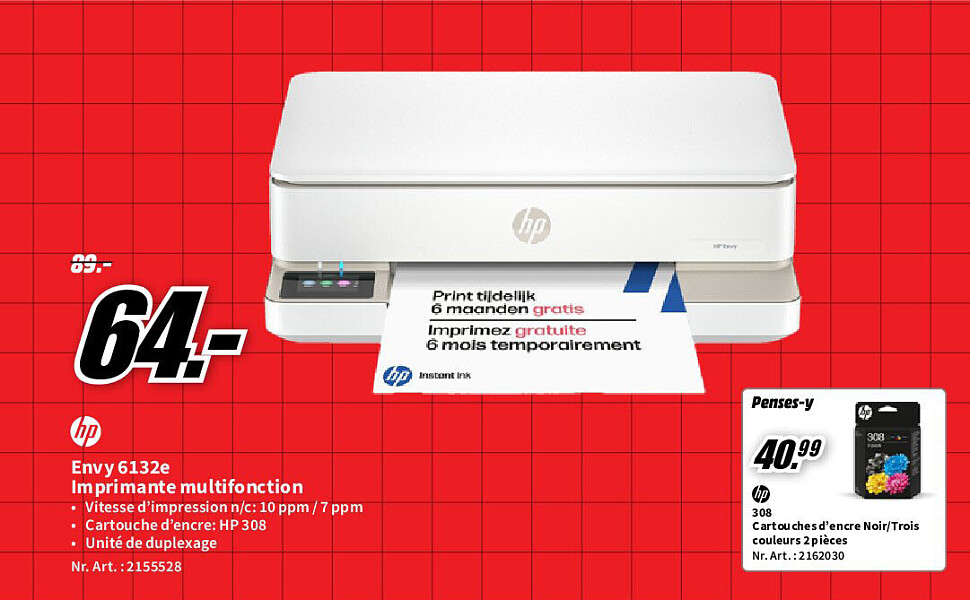 Hp Envy 6132e Imprimante multifonction