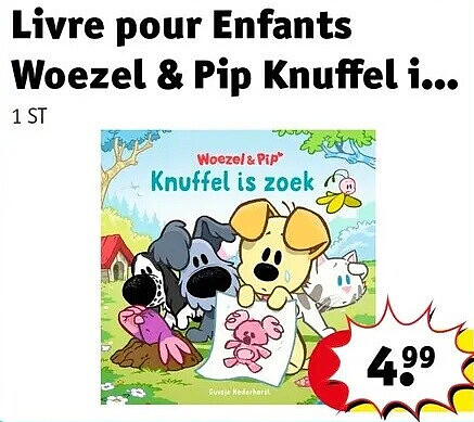 Livre pour Enfants Woezel & Pip Knuffe