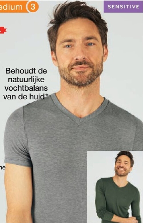 T-shirt fijn ribtricot