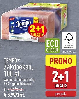 Zakdoeken, 100st.