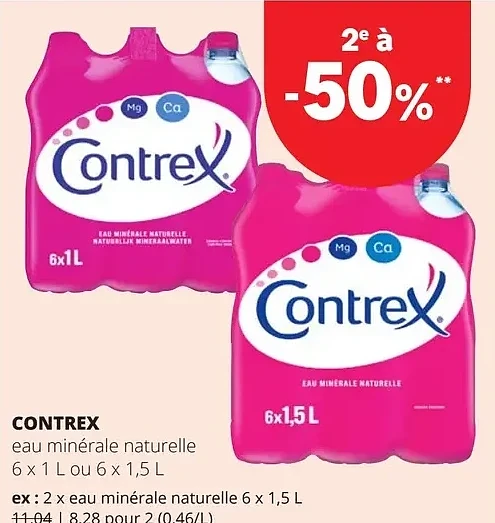 CONTREX eau minérale naturelle 6 x 1,5 L