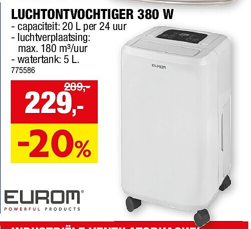 LUCHTONTVOCHTIGER 380 W