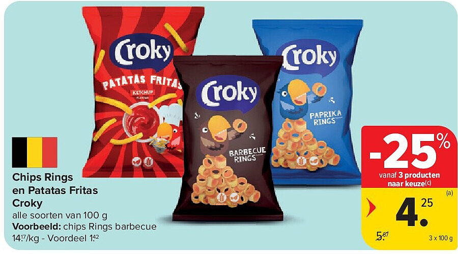 Chips Rings en Patatas Fritas Croky