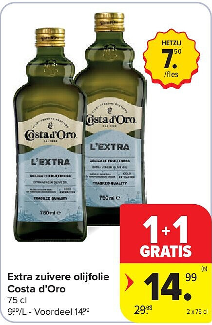 Extra zuivere olijfolie Costa d’Oro