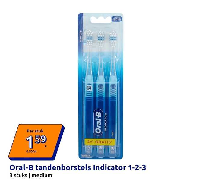 Oral-B tandenborstels Indicator 1-2-3