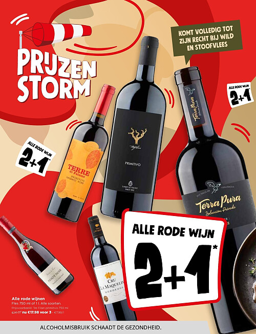 Alle rode wijnen