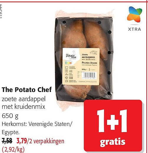 The Potato Chef zoete aardappel met kruidenmix 650 g