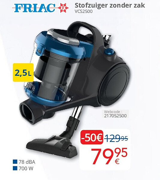 Stofzuiger zonder zak VCS2500 2.5L