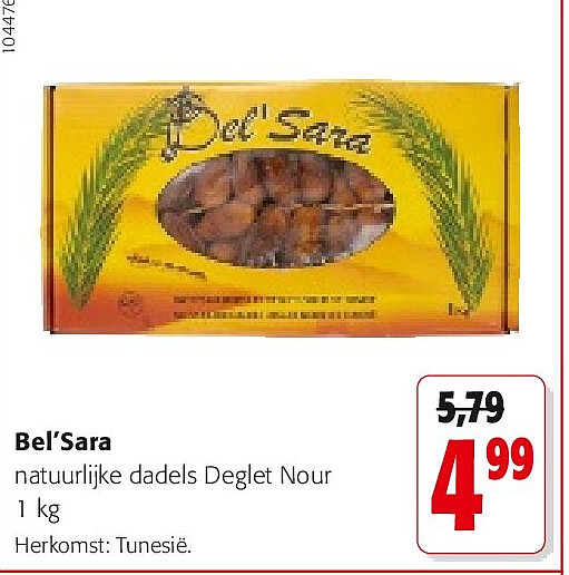 Bel’Sara natuurlijke dadels Deglet Nour 1 kg