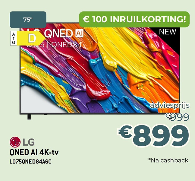 LG ONED AI 4K-tv L0750NED84A6C