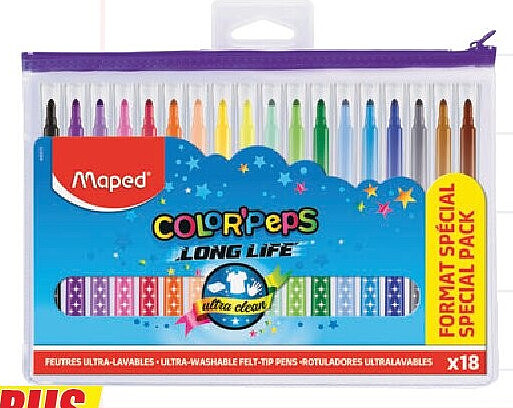 Set van 18 viltstiften Color'Peps