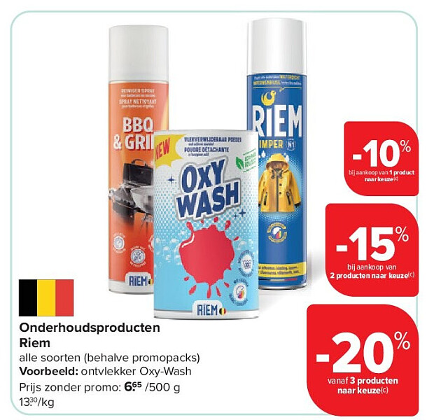 Onderhoudsproducten Riem