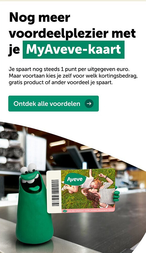 Nog meer voordeelplezier met je MyAveve-kaart