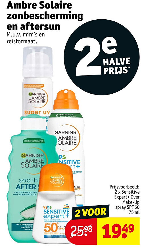 2 x Sensitive Expert+ Over Make-Up spray SPF 50 75 ml