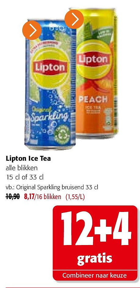 Lipton Ice Tea Original Sparkling bruisend 33 cl