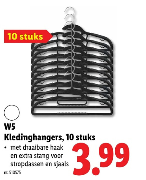 Kledinghangers, 10 stuks