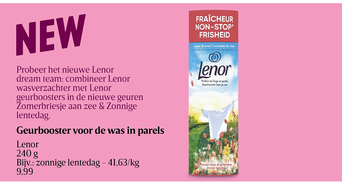 Geurbooster voor de was in parels