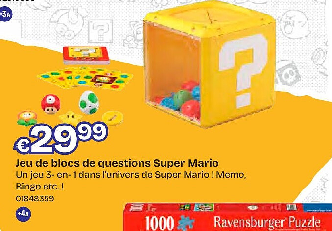 Jeu de blocs de questions Super Mario