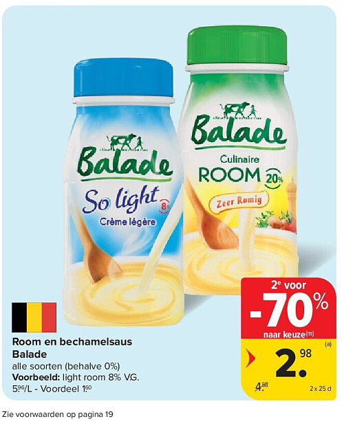 Room en bechamelsaus Balade