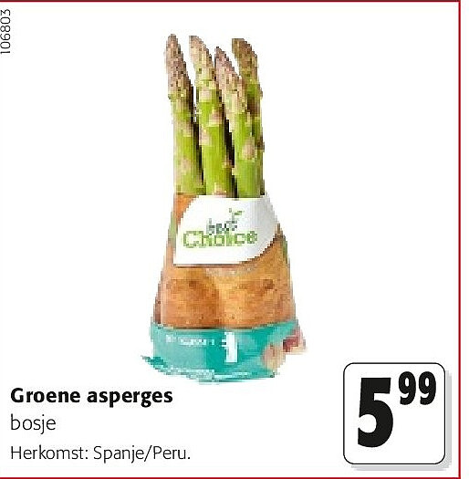 Groene asperges
