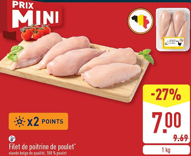 Filet de poitrine de poulet