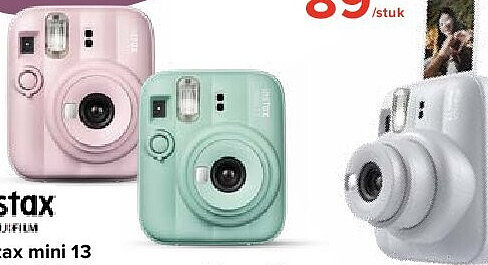 Instax mini 13 candy pink / lagoon green / clay white