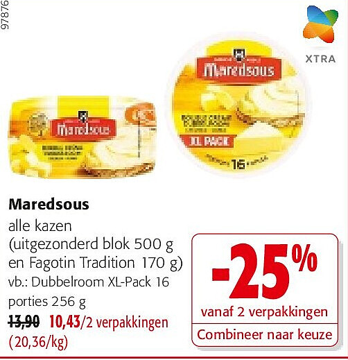 Maredsous Dubbelroom XL-Pack 16 porties 256 g