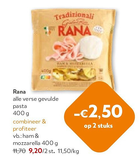 Rana ham & mozzarella 400 g