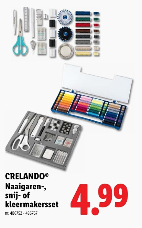 Naaigaren-, snij- of kleermakersset