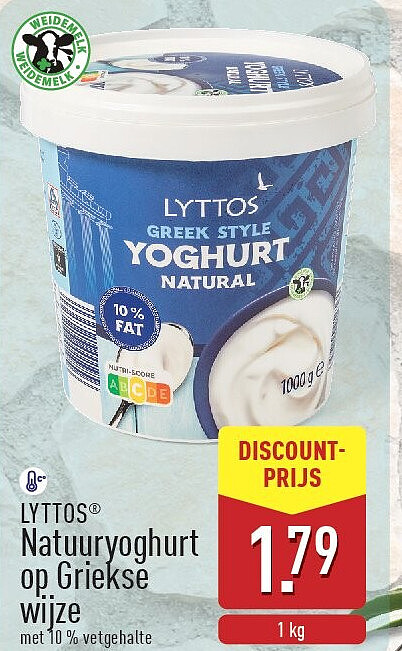 Natuuryoghurt op Griekse wijze